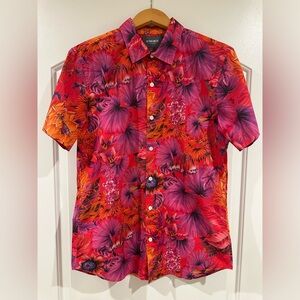 Bonobos Amalfi Tropical Print Shirt Size Medium